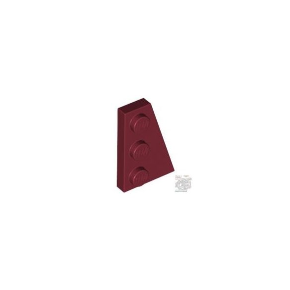 Lego PLATE 2X3 W/ANGLE, RIGHT, Dark red