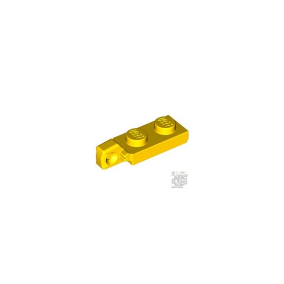 Lego PLATE 1X2 W/STUB VERTICAL/END, Bright yellow