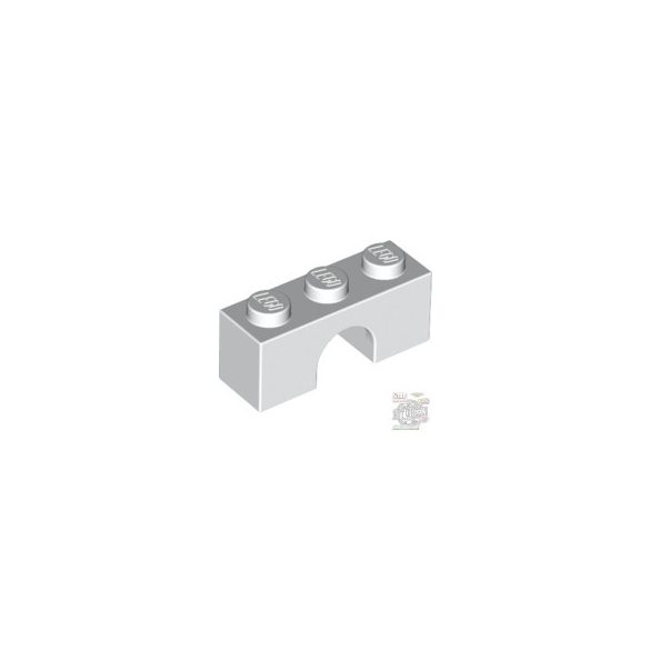 Lego BRICK W. BOW 1X3, White