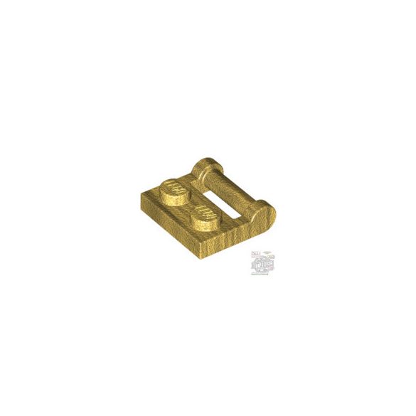 Lego PLATE 1X2 W. STICK 3.18, Dark gold