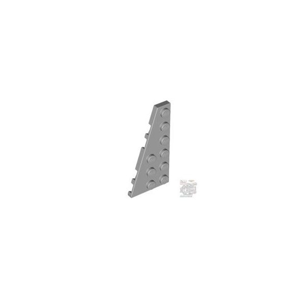 Lego Left Plate 3X6 W. Angle, Light grey