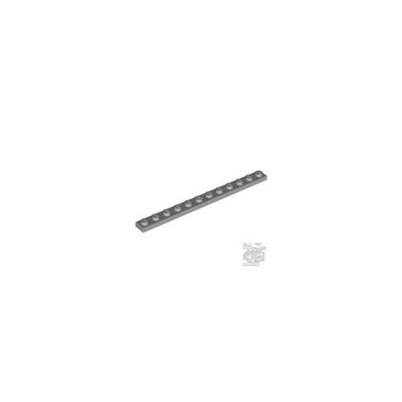 Lego Plate 1x12, Light grey
