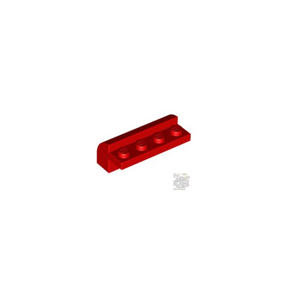 Lego BRICK W. BOW 4X1X1 1/3, Bright red