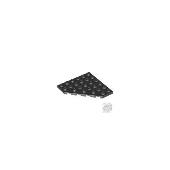 Lego Corner Plate 6X6X45°, Black