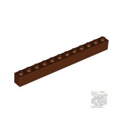 Lego Brick 1X12, Reddish brown