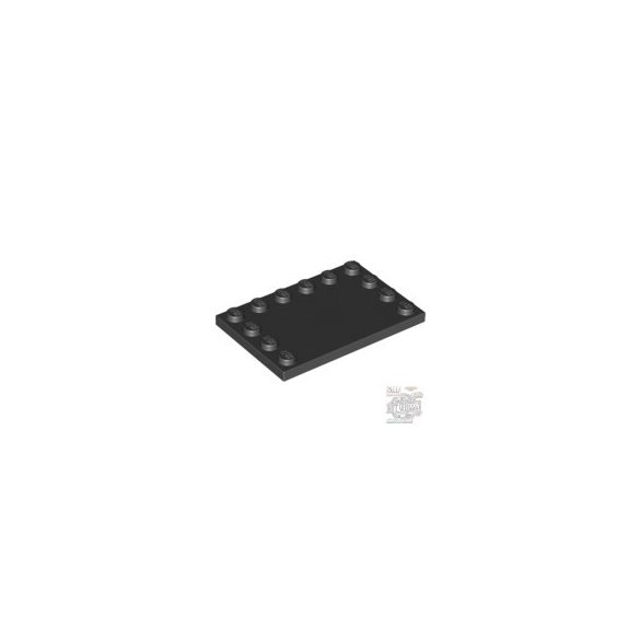 Lego Plate 4X6 W. 12 Knobs, Black