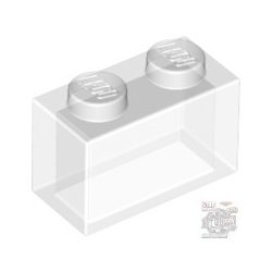 Lego Brick 1X2, Transparent clear