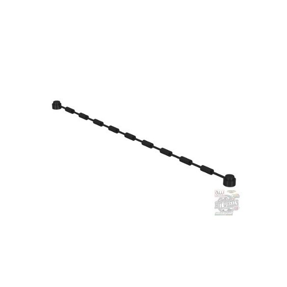 Lego String with End Studs 21L overall with Rope Climbing Grips (16.1cm), Black