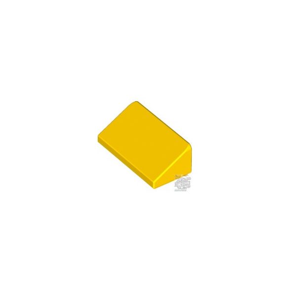 Lego ROOF TILE 1 X 2 X 2/3, ABS, Bright yellow
