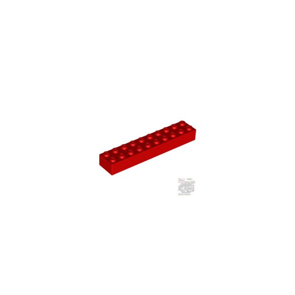 Lego BRICK 2X10, Bright red