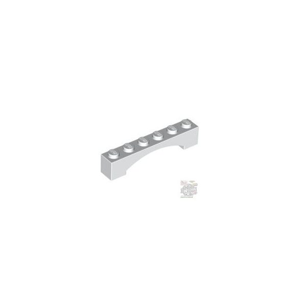 Lego BRICK 1X6 W/INSIDE BOW, White