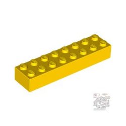 Lego Brick 2X8, Bright yellow