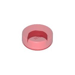 Lego FLAT TILE 1X1, ROUND, Transparent red