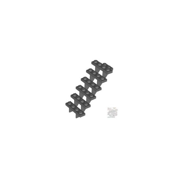 Lego lépcső Staircase 7X4X6, Dark stone grey