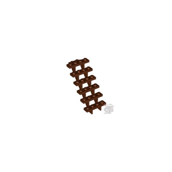 Lego lépcső Staircase 7X4X6, Reddish brown