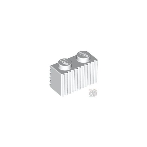 Lego Profile Brick 1X2, White