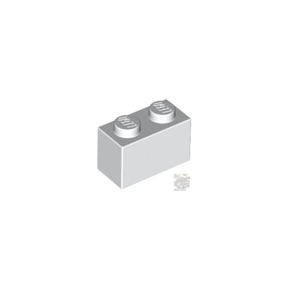 Lego Brick 1x2, White