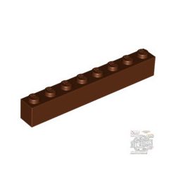 Lego Brick 1X8, Reddish brown