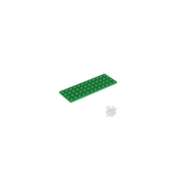 Lego Plate 4X12, Green