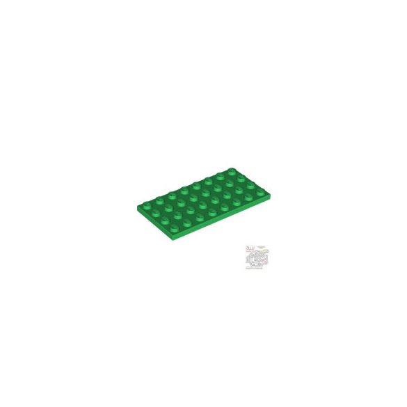 Lego Plate 4X8, Green