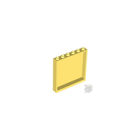 Lego Wall Element 1X6X5, Cool yellow