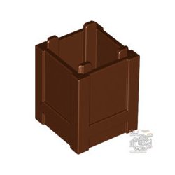 Lego Box 2x2, Reddish Brown