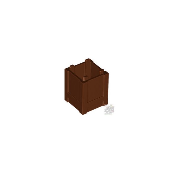 Lego Box 2x2, Reddish Brown