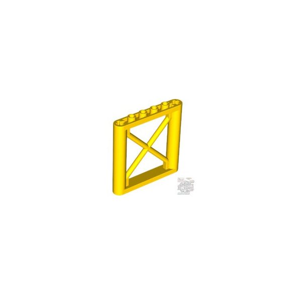 Lego Lattice Wall 1X6X5, Yellow