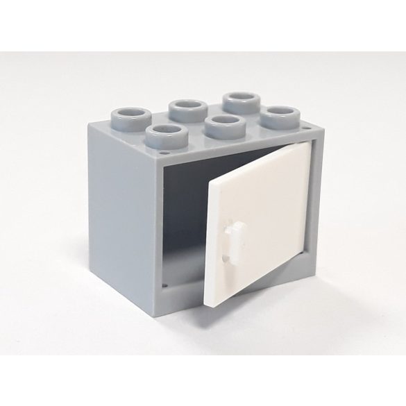 Lego Box / Cupboard 2X3X2, Light grey-White
