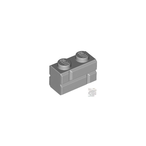 Lego Profile Brick 1X2 Single Gro., Light grey