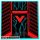 Lego Tile 6 x 6 with Bottom Tubes, Textured Surface with Red and Black Triangle, Geometric Shapes and Dark Turquoise Angled Lines Pattern (Sticker) - Set 71708