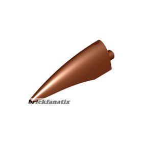 Lego Barb / Claw / Horn / Tooth - Large, Reddish brown