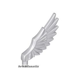 Lego Minifigure Wing Feathered, Light gray