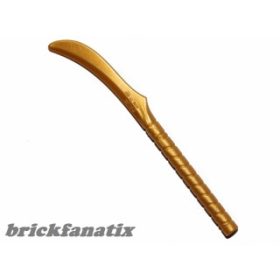 Lego Minifigure, Weapon Sword, Elven Warrior, Gold