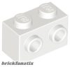 Lego BRICK 1X2 W. 2 KNOBS, White