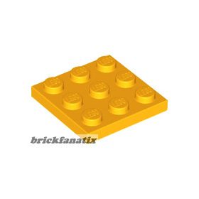 Lego Plate 3 X 3, Bright light orange