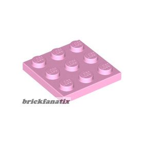 Lego Plate 3 X 3, Bright pink