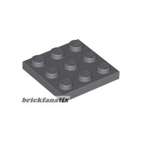 Lego PLATE 3 X 3, Dark bluish gray