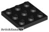 Lego PLATE 3X3, Black