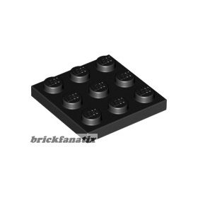 Lego PLATE 3X3, Black