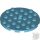 Lego Plate, Round 6 x 6 with Hole, Medium azure