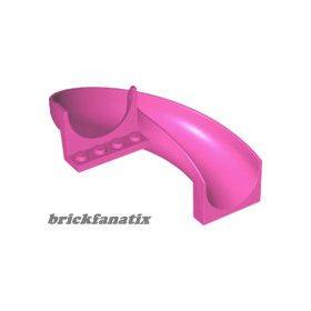   Lego Slide Playground 7 x 12 x 8 1/3 Curved 180 degrees, Magenta