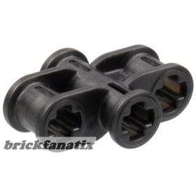   Lego Technic, Axle Connector 2 x 3 Quadruple, Pearl dakr grey