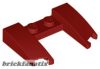 Lego Wedge 3 x 4 x 2/3 Curved with Cutout, Dark red