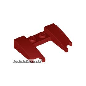 Lego Wedge 3 x 4 x 2/3 Curved with Cutout, Dark red