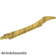 Lego Hero Factory Weapon - Blade with Curved Tip, Gold