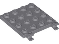 Lego PLATE 4X4 W/VERTICAL, Dark grey