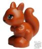 Lego Squirrel, Friends / Elves with Black, Green and White Eyes and Black Eyelashes, Nose and Mouth Pattern
