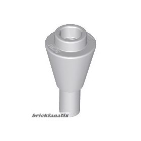 Lego Cone 1 x 1 Inverted with Bar, Light bluish gray