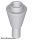 Lego Cone 1 x 1 Inverted with Bar, Light bluish gray